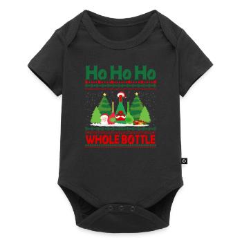 Ho ho ho Temps de Noël - Body à manches courtes Premium Bébé - noir - Devant