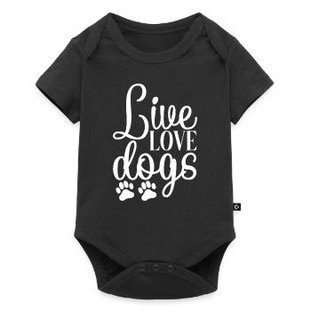 Vie Amour Chiens - Body à manches courtes Premium Bébé - noir - Devant