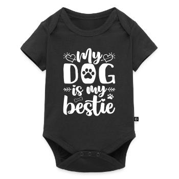 Mon chien est mon meilleur ami - Body à manches courtes Premium Bébé - noir - Devant