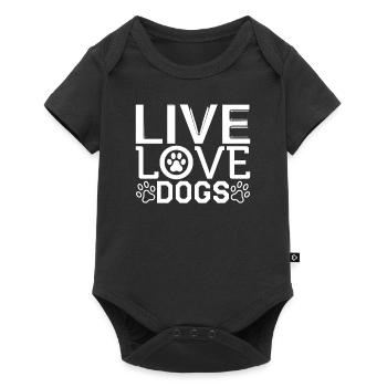 Vie Amour Chiens - Body à manches courtes Premium Bébé - noir - Devant