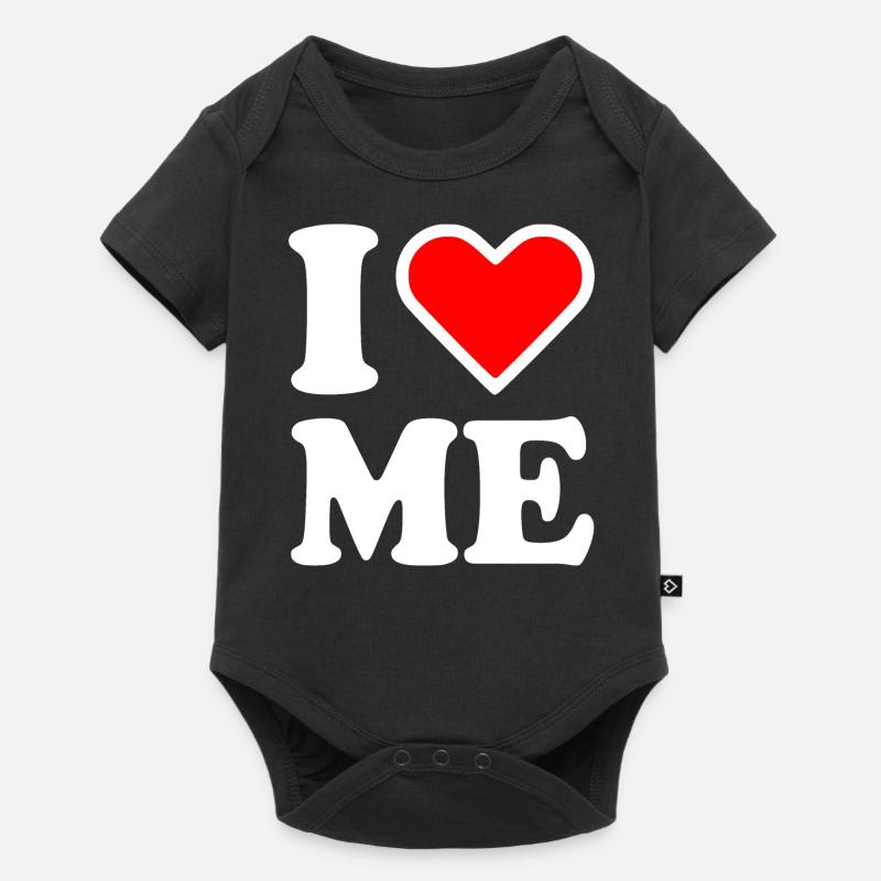 I love me - Body à manches courtes Premium Bébé - noir