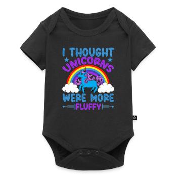Einhorn I thought unicorns were - Baby Premium Kurzarmbody - Schwarz - Vorne