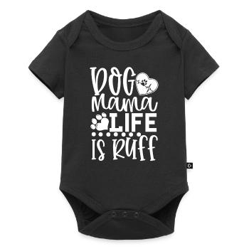 Dog mom life is rough - Baby Premium short-sleeve bodysuit - black - Front