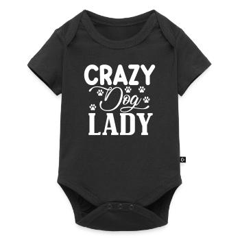 Crazy dog lady - Baby Premium short-sleeve bodysuit - black - Front