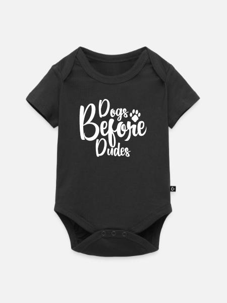 Hunde vor Kerlen - Baby Premium Kurzarmbody - Schwarz