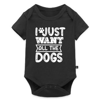 Je veux juste tous les chiens - Body à manches courtes Premium Bébé - noir - Devant