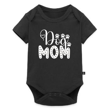 Dog mom - Baby Premium short-sleeve bodysuit - black - Front