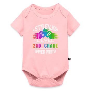 Level 2ND GRADE keep calm and game on - Baby Premium short-sleeve bodysuit - rose - Front