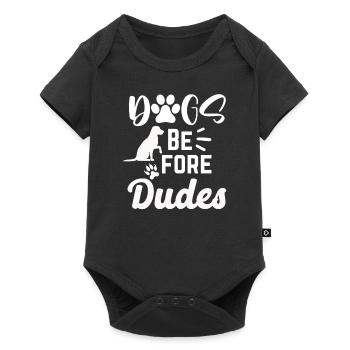 Hunde vor Kerlen - Baby Premium Kurzarmbody - Schwarz - Vorne