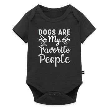Dogs Are My Favorite People - Baby Premium short-sleeve bodysuit - black - Front