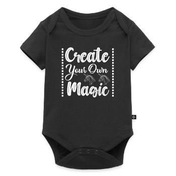 Erschaffe deine eigene Magie Unicorn - Baby Premium Kurzarmbody - Schwarz - Vorne