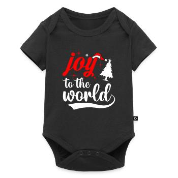 Joy for the world - Baby Premium short-sleeve bodysuit - black - Front