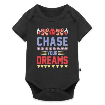 Vivez vos rêves Licorne - Body à manches courtes Premium Bébé - noir - Devant