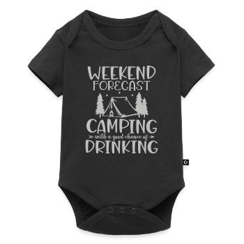 Hiking Hikers Camping funny saying - Baby Premium short-sleeve bodysuit - black - Front