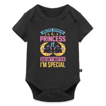 La sirène licorne n’a pas d’importance. Je suis spécial - Body à manches courtes Premium Bébé - noir - Devant