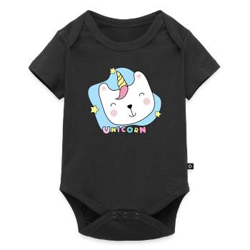 Licorne Licorne - Body à manches courtes Premium Bébé - noir - Devant