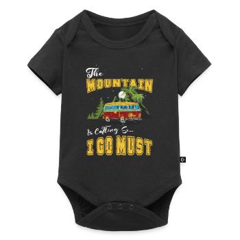 Hiking Nature Mountain Mountains - Baby Premium short-sleeve bodysuit - black - Front