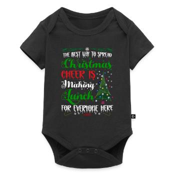 Ugly Christmas Dinner Christmas Time - Baby Premium short-sleeve bodysuit - black - Front