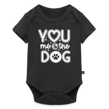 You me and the dog - Baby Premium short-sleeve bodysuit - black - Front