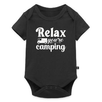 Hiking Nature Mountain Mountains - Baby Premium short-sleeve bodysuit - black - Front
