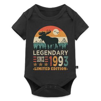 1993 legendary anniversary 30 years - Baby Premium short-sleeve bodysuit - black - Front