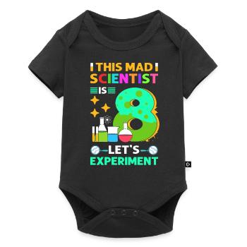 Ce savant fou a 8 ans. - Body à manches courtes Premium Bébé - noir - Devant