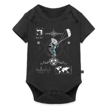 Kiteboarder - Body à manches courtes Premium Bébé - noir - Devant