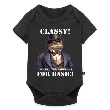 Vintage Frog - Baby Premium short-sleeve bodysuit - black - Front