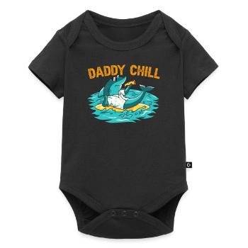 PAPA CHILL - Body à manches courtes Premium Bébé - noir - Devant