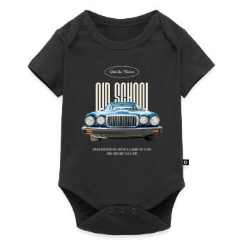 Muscle car à l’ancienne - Body à manches courtes Premium Bébé - noir - Devant