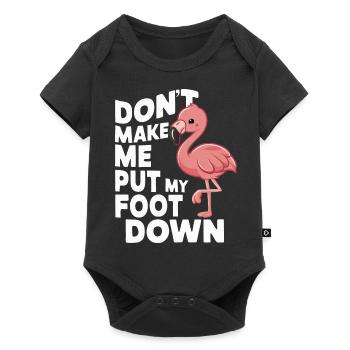 Flamingo Animal Pink - Baby Premium short-sleeve bodysuit - black - Front