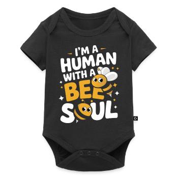 abeille abeille apicultrice abeille abeille - Body à manches courtes Premium Bébé - noir - Devant