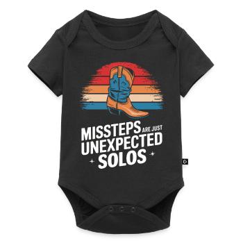 Line Dancing Tanzen Tänzer - Baby Premium Kurzarmbody - Schwarz - Vorne