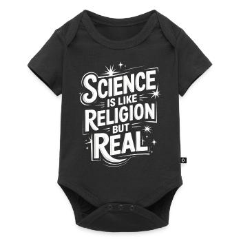 Atheismus Atheist Anti-Religion Agnostiker - Baby Premium Kurzarmbody - Schwarz - Vorne