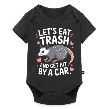 Opossum Possum Animal - Baby Premium short-sleeve bodysuit - black - Front
