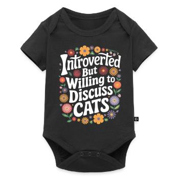 Introvert, antisocial, introvert - Baby Premium short-sleeve bodysuit - black - Front