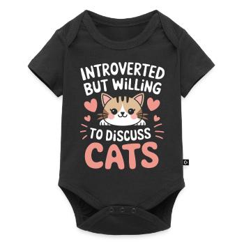 Introvert, antisocial, introvert - Baby Premium short-sleeve bodysuit - black - Front