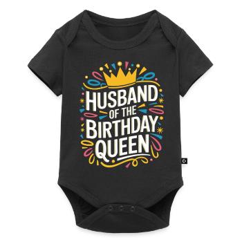 Husband, Spouse, Family, Wedding - Baby Premium short-sleeve bodysuit - black - Front