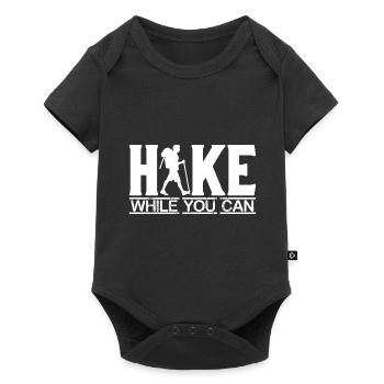 wandern wandern - Baby Premium Kurzarmbody - Schwarz - Vorne