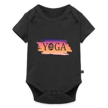 Yoga yoga - Baby Premium Kurzarmbody - Schwarz - Vorne