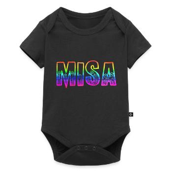 Misa RS Arc-en-ciel - Body à manches courtes Premium Bébé - noir - Devant