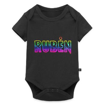 Rubén RS Arc-en-ciel - Body à manches courtes Premium Bébé - noir - Devant