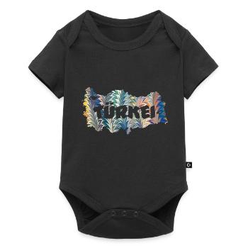 türkeikarte e 73 - Baby Premium Kurzarmbody - Schwarz - Vorne