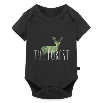 The Forest - Baby Premium Kurzarmbody - Schwarz - Vorne