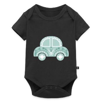 Merry Christmas Auto Pilot T-Shirt - Baby Premium Kurzarmbody - Schwarz - Vorne