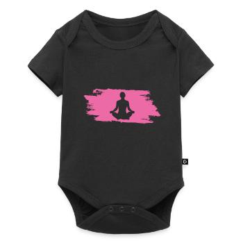 Yoga Om - Baby Premium Kurzarmbody - Schwarz - Vorne