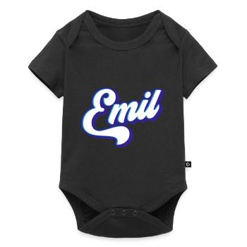 Emil | Couleurs changeantes - Body à manches courtes Premium Bébé - noir - Devant