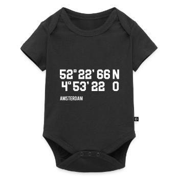 Amsterdam coordonnées - Body à manches courtes Premium Bébé - noir - Devant
