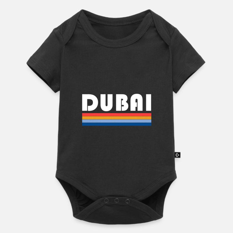 Dubai - Baby Premium Kurzarmbody - Schwarz