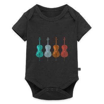 cello - Baby Premium Kurzarmbody - Schwarz - Vorne